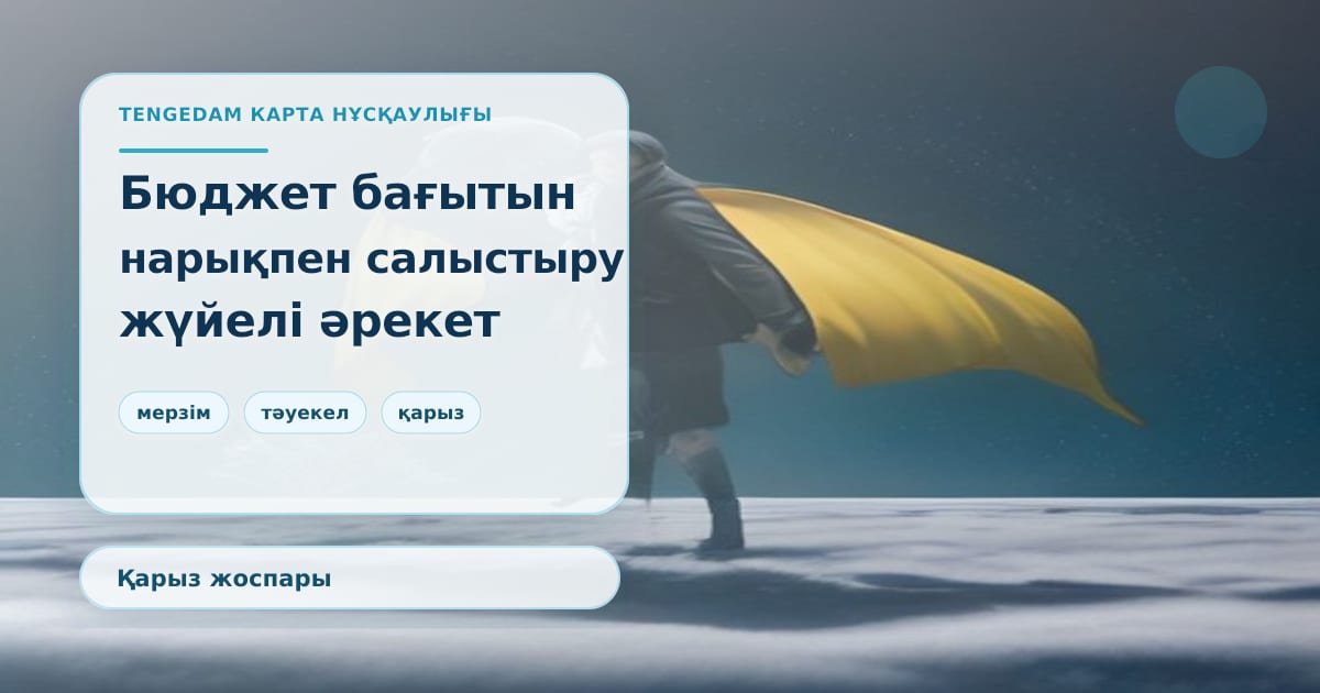 Редакционная иллюстрация TengeDam к статье о выборе банковской карты